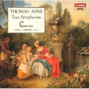 Adrian Shepherd / Thomas Augustine Arne : Four Symphonies (수입/미개봉/chan8403)