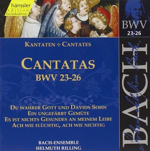[중고] Helmuth Rilling / Bach: Cantatas, BWV 23-26 (수입/cd92008)