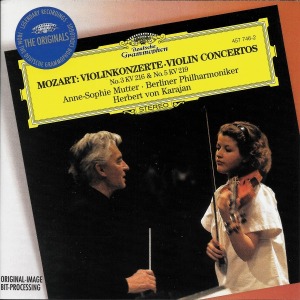 [중고] Anne-Sophie Mutter, Herbert Von Karajan / Mozart: Violin Concertos Nos.3&amp;5 (수입/4577462)