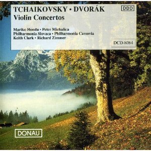 [중고] Keith Clark, Richard Zimmer, Mariko Honda, Peter Michalica / Tchaikovsky &amp; Dvorak : Violin Concerto (수입/dcd8084)