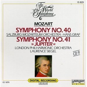 Hans Graf, Laurence Gordon Siegel / Mozart: Symphony No.40 &amp; 41 &#039;Jupiter&#039; (수입/미개봉/15829)