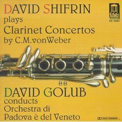 [중고] David Shifrin, David Golub / Weber Clarinet Concerto Op.74 &amp; Op.73, Clarinet Concertino Op. 26 (수입/de3220)