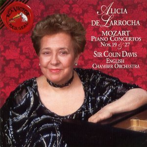 [중고] Alicia De Larrocha, Colin Davis / Mozart : Piano Concerto No.19 K.459, No.27 K.595 (수입/0902668289)