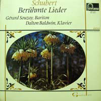 [중고] [LP] Gerard Souzay / Schubert : Beruhmte Lieder