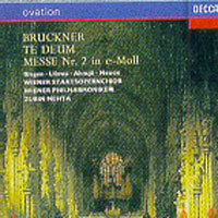 Zubin Mehta / Bruckner : Te Deum, Messe No.2 (미개봉/홍보용/dd2583)